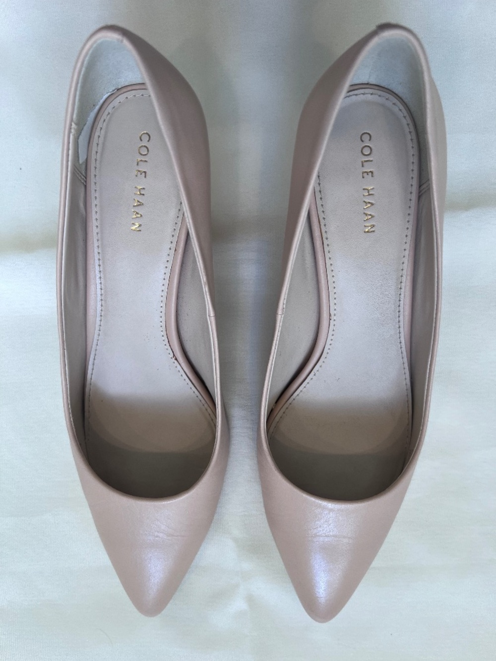 Cole Haan Blush Nude Pointed Toe Pumps Women’s Heels Harrow Pump 65MM - Size 8